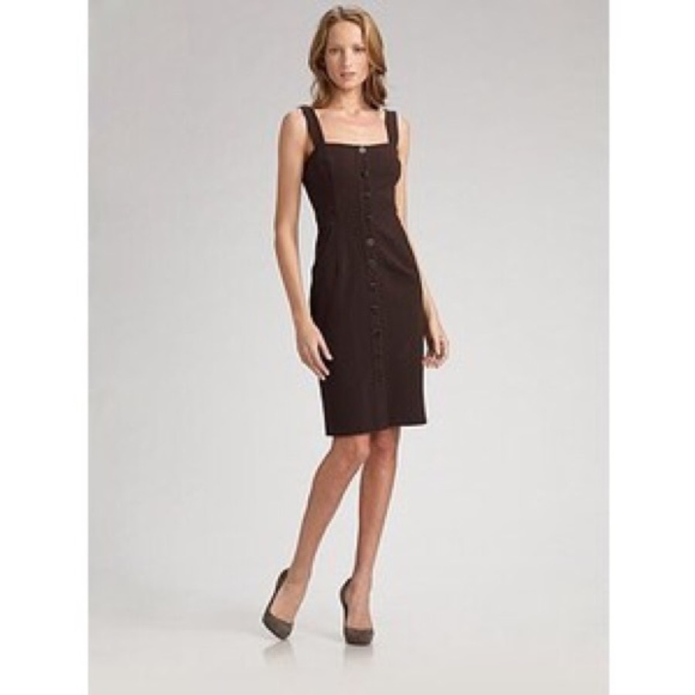 DIANE von FURSTENBERG ELENIE CHOCOLATE DRESS -sz 4